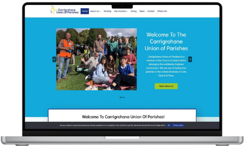Web Design Portfolio - Carrigrohane Union of Parishes