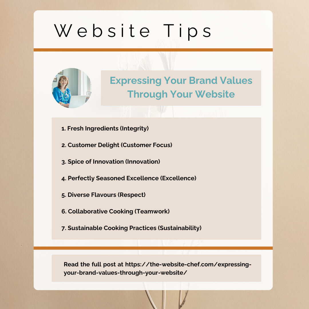 expressing your brand values through your website
