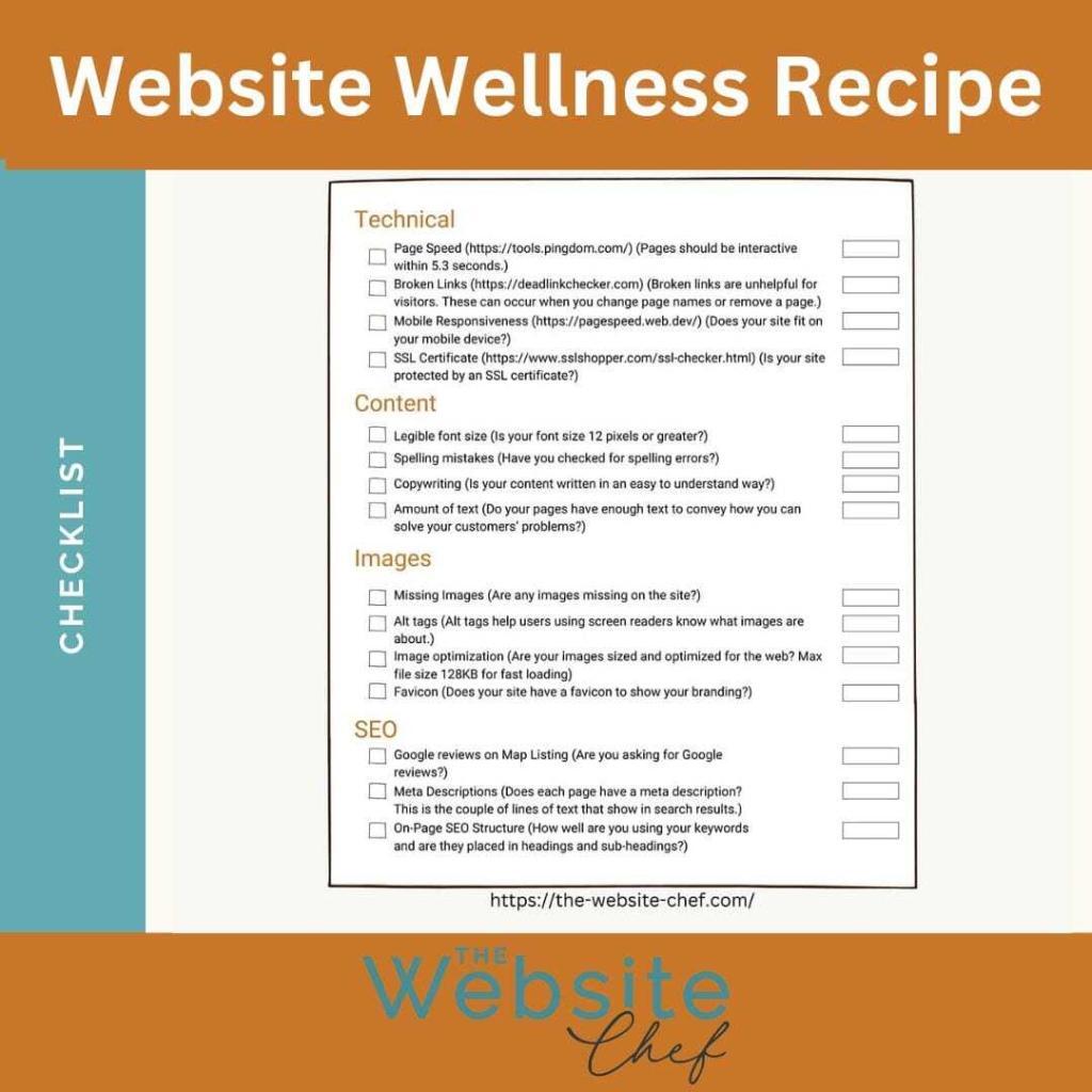 Free Website Wellness Recipe | The Website Chef